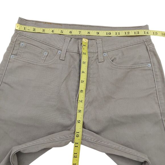 Levi's Warm Jeans Mens 28x29 Brown Cotton Blend Straight Soft 505 Work Outdoor - Picture 11 of 13